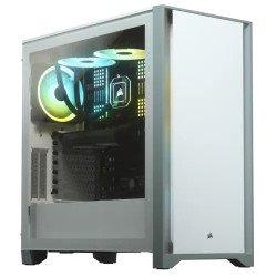 Corsair 4000D Tempered Glass Mid-Tower ATX Casing White Corsair 4000D Tempered Glass Mid-Tower ATX Casing White