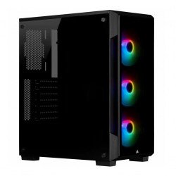 Corsair iCUE 220T RGB Tempered Glass Mid-Tower Smart Case -Black Corsair iCUE 220T RGB Tempered Glass Mid-Tower Smart Case -Black