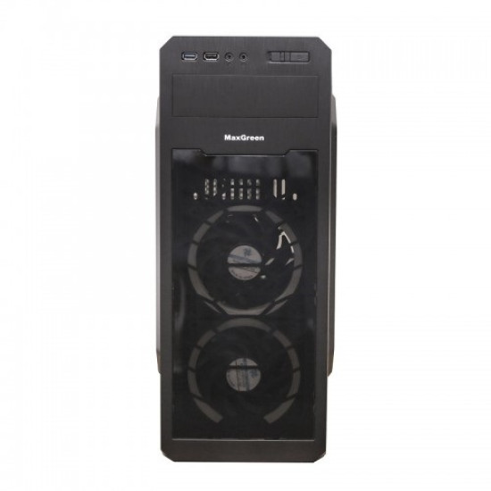 MaxGreen G563BL Window ATX Casing With PSU