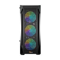 PC Power Flow Dark Lite Mesh Mid Tower ATX Gaming Casing with Power Supply PC Power Flow Dark Lite Mesh Mid Tower ATX Gaming Casing with Power Supply
