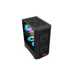 Pc Power Dark Breeze Mesh Mid Tower M-ATX Gaming Case (Black)