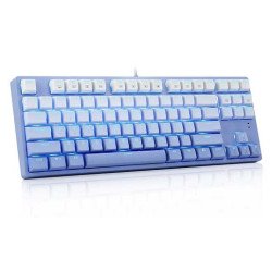 E-Yooso Z87 Hot Swappable Blue Switch Mechanical Keyboard With ICE Blue Backlit