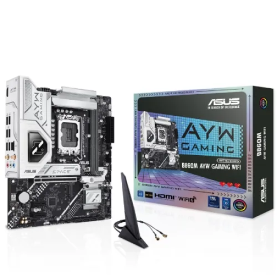 ASUS B860M AYW GAMING WIFI LGA 1851 Micro-ATX Motherboard ASUS B860M AYW GAMING WIFI LGA 1851 Micro-ATX Motherboard