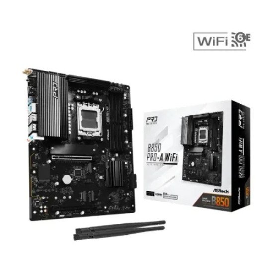 ASRock B850 Pro-A WiFi AM5 DDR5 ATX Motherboard ASRock B850 Pro-A WiFi AM5 DDR5 ATX Motherboard