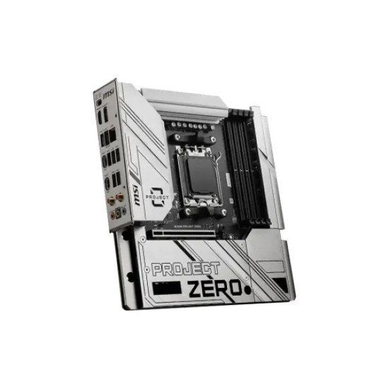 MSI B650M PROJECT ZERO AM5 m-ATX Motherboard MSI B650M PROJECT ZERO AM5 m-ATX Motherboard