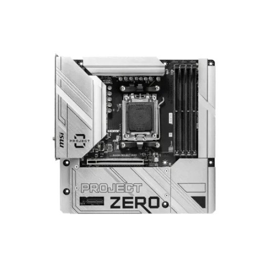 MSI B650M PROJECT ZERO AM5 m-ATX Motherboard MSI B650M PROJECT ZERO AM5 m-ATX Motherboard