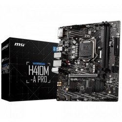 MSI H410M A Pro Intel 10th Gen Micro-ATX Motherboard MSI H410M A Pro Intel 10th Gen Micro-ATX Motherboard