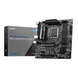 MSI PRO B660M-A DDR4 Micro-ATX Motherboard MSI PRO B660M-A DDR4 Micro-ATX Motherboard