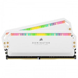 Corsair DOMINATOR PLATINUM RGB 16GB (2x8GB) DDR4 3200MHz C16 RAM Kit White Corsair DOMINATOR PLATINUM RGB 16GB (2x8GB) DDR4 3200MHz C16 RAM Kit White
