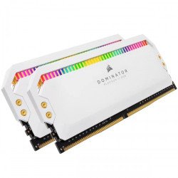 Corsair DOMINATOR PLATINUM RGB 16GB (2x8GB) DDR4 3600MHz C18 RAM Kit White Corsair DOMINATOR PLATINUM RGB 16GB (2x8GB) DDR4 3600MHz C18 RAM Kit White