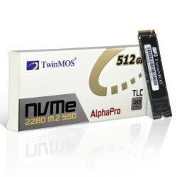 TwinMOS AlphaPro 512GB NVMe M.2 2280 SSD TwinMOS AlphaPro 512GB NVMe M.2 2280 SSD