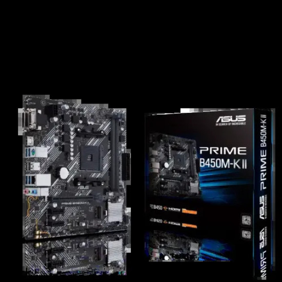 Asus PRIME B450M-K II DDR4 AMD AM4 micro ATX Motherboard (China Version)