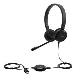 Lenovo Pro Wired Stereo Noise Cancelling USB & 3.5mm VOIP Headset Lenovo Pro Wired Stereo Noise Cancelling USB & 3.5mm VOIP Headset